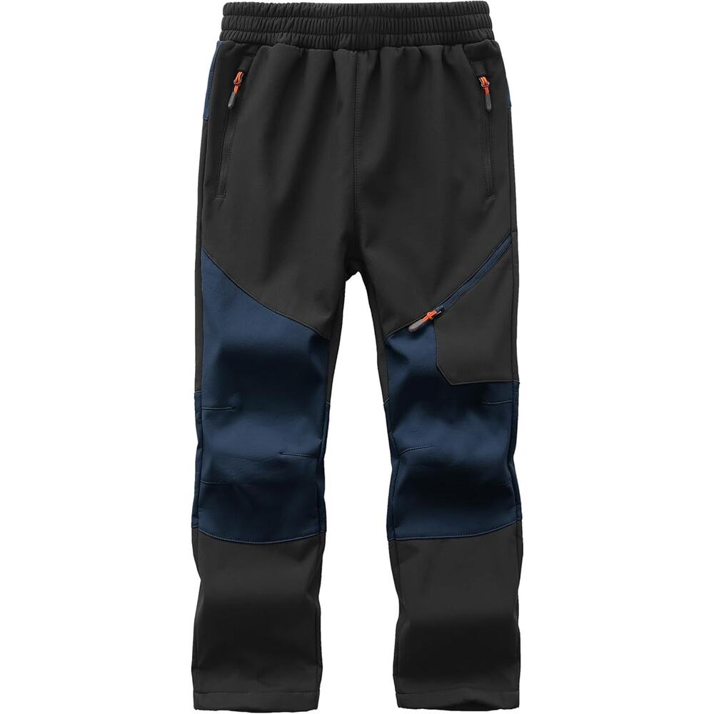 Kids Snow Pants Boys Waterproof Youth Winter Warm Fleece Lined Ski Snowpants XXS